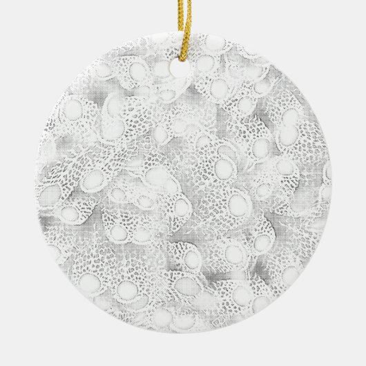 Laatste aangepaste tekst logo keramische Ornament (Voorkant)