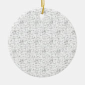 Laatste aangepaste tekst logo keramische Ornament (Voorkant)