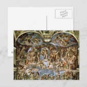 Laatste arrest van het Sistine Chapel 1538-41 Briefkaart (Voorkant / Achterkant)