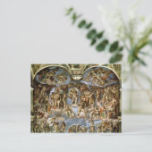Laatste arrest van het Sistine Chapel 1538-41 Briefkaart (Staand voorkant)