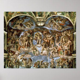 Laatste arrest van het Sistine Chapel 1538-41 Poster