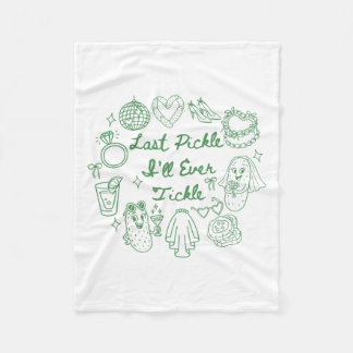 Laatste Augurk Die Ik Zal Kietelen Grappige Augurk Fleece Deken