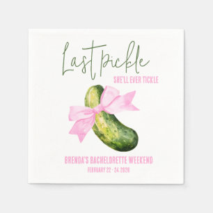 Laatste Augurk Die Ze Eens Tikt Bruidsfeest Servet
