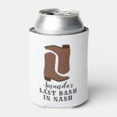 Laatste Bash in Nash Bachelorette Boots Blikjeskoeler (Blikje Voorkant)