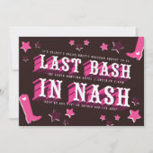 Laatste basis in Nash Bachelorette Party Kaart (Voorkant)