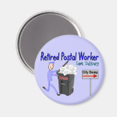 Laatste bezorging van postpersoneel in ruste magneet (Voorkant / Achterkant)