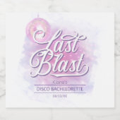Laatste Blast Disco Bachelorette ID928 Sparkling Wijnetiket (Enkel label)