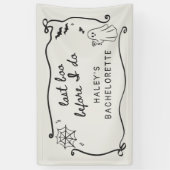 Laatste Boe voor ik het doe Excentrieke Halloween Spandoek (Verticaal)