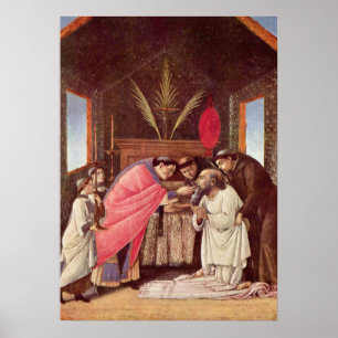 Laatste Communie van St. Jerome - Botticelli Poster