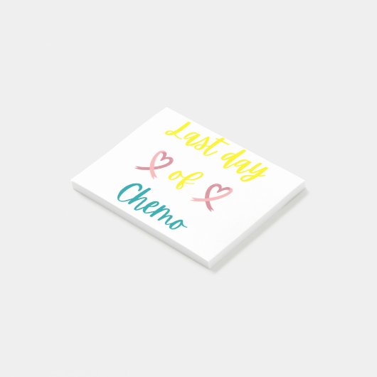 Laatste dag chemo post-it® notes (Schuin)