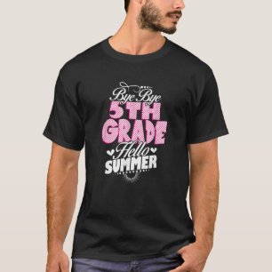 Laatste dag op school, dag vijfde klas Hallo zomer T-shirt