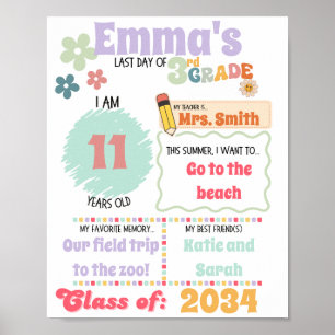 Laatste dag Poster op school