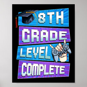 Laatste dag van 8e klas niveau compleet Afstuderen Poster