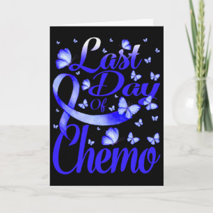 Laatste Dag Van Chemo Alopecia Bewustzijn Vlinder Kaart