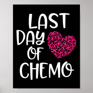 Laatste dag van Chemo Borstkanker Overlevende Chem Poster