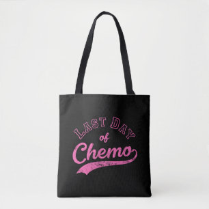 Laatste dag van chemo - Roze borstkankerbestrijder Draagtas