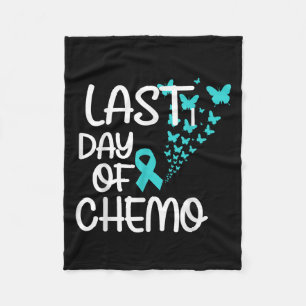 Laatste dag van chemo Schattige grafisch T-shirt e Fleece Deken