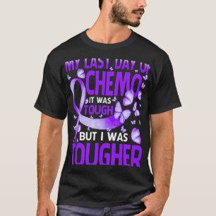 Laatste dag van de dag chemo fibromyalgie bewustzi t-shirt