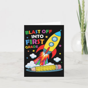 Laatste dag van de eerste klas van de school kaart