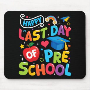 Laatste Dag Van De Preschool Pre-k Leraar Student Muismat