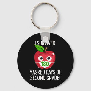 Laatste dag van de school 180 gemaskerde dagen van sleutelhanger