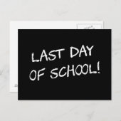 Laatste dag van de School Briefkaart (Voorkant / Achterkant)
