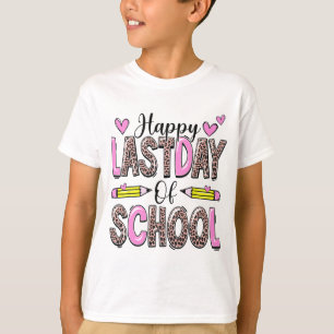 Laatste dag van de school Luipaard leraar Student  T-shirt