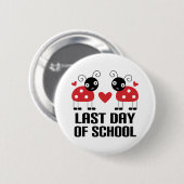 Laatste dag van de School Ronde Button 5,7 Cm (Voorkant /achterkant)