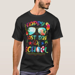 Laatste dag van de school voor leraar buiten diens t-shirt