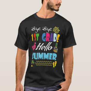 Laatste dag van de schooldag, dag van de eerste kl t-shirt
