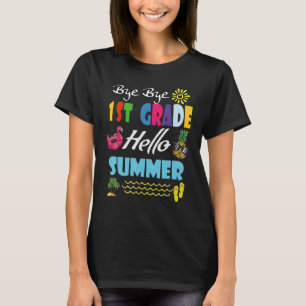 Laatste dag van de schooldag, dag van de eerste kl t-shirt