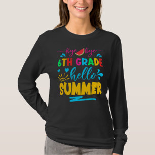 Laatste dag van de schooldag, dag van de zesde kla t-shirt