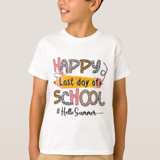 Laatste dag van de schoolleraar Kinder Afstuderen  T-shirt