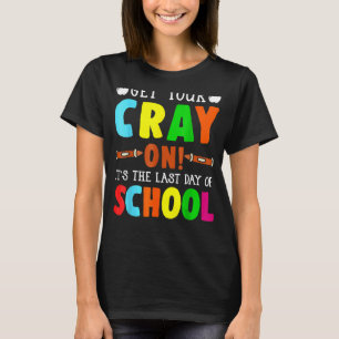 Laatste dag van de schoolonderwijzer Kinder Kinder T-shirt