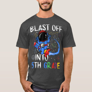 Laatste dag van de schoolruimte in 5e klas t-shirt