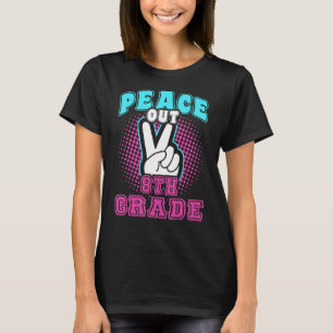 Laatste dag van de schoolvrede uit het achtste Kin T-shirt
