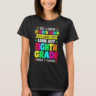 Laatste dag van de zevende klas Kijk uit 8e klas S T-shirt