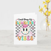 Laatste dag van Elementary Afstuderen Meisjes Haar Kaart (Gele Bloem)