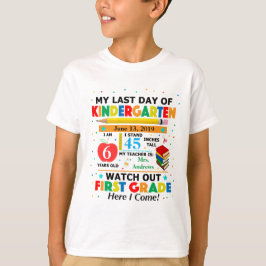 Laatste dag van het Kinder T-shirt Kindergarten Sc