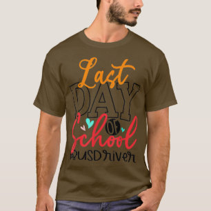 Laatste dag van het leven van scholieren met schoo t-shirt