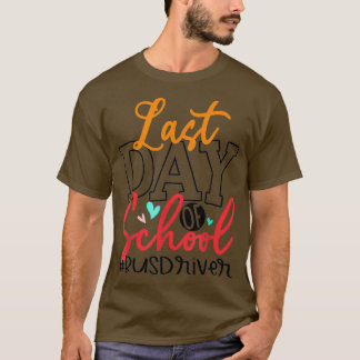 Laatste dag van het leven van scholieren met schoo t-shirt