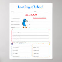 Laatste dag van het schoolinterview Printable Down