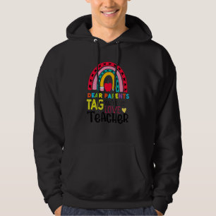 Laatste dag van lieve ouders Label Je bent het lie Hoodie