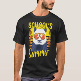 Laatste dag van scholen uit voor zomervakantie pan t-shirt