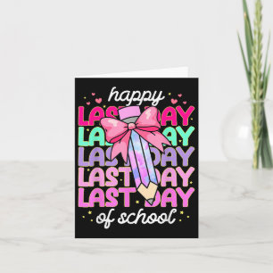 Laatste dag van school Shirt Coquette Bow School G Kaart