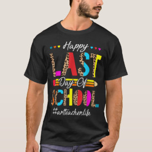 Laatste dag van schoolonderwijs voor zomerkunst t-shirt