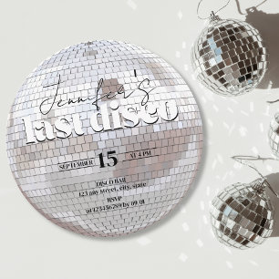 Laatste Disco 70s Dance Bachelorette Party Kaart