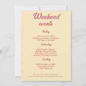 Laatste Disco 70's Retro Bachelorette weekend Kaart (Achterkant)