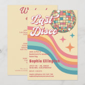 Laatste Disco 70's Retro Bachelorette weekend Kaart (Voorkant / Achterkant)