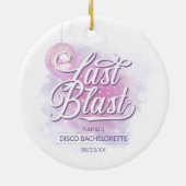 Laatste Disco Bachelorette ID928 Keramisch Ornament (Achterkant)